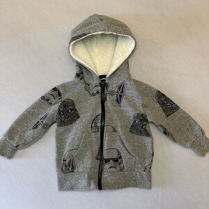 Star Wars Gray Hoodie with Iconic Characters